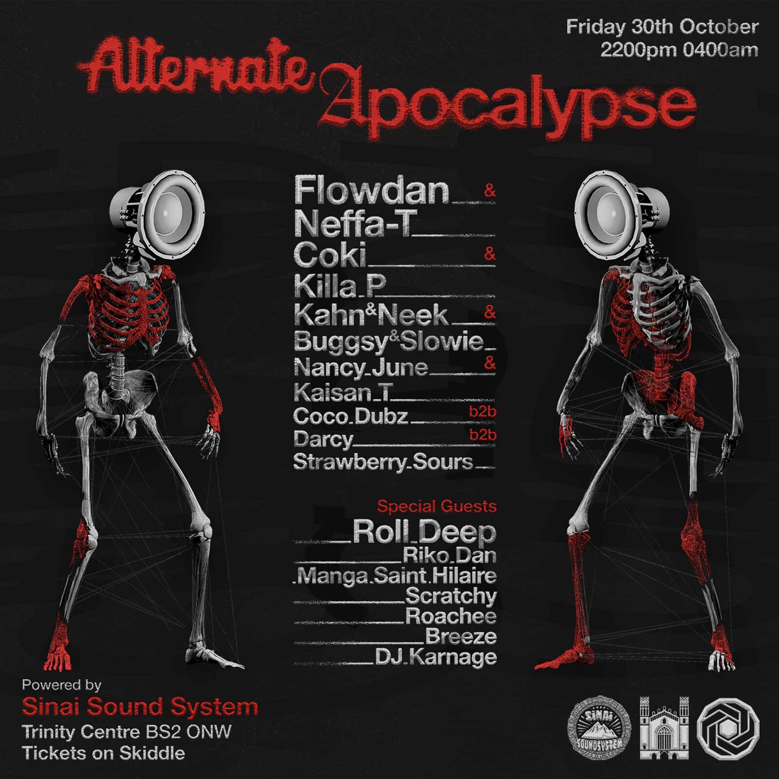Flyer de Alternate Apocalypse 2026