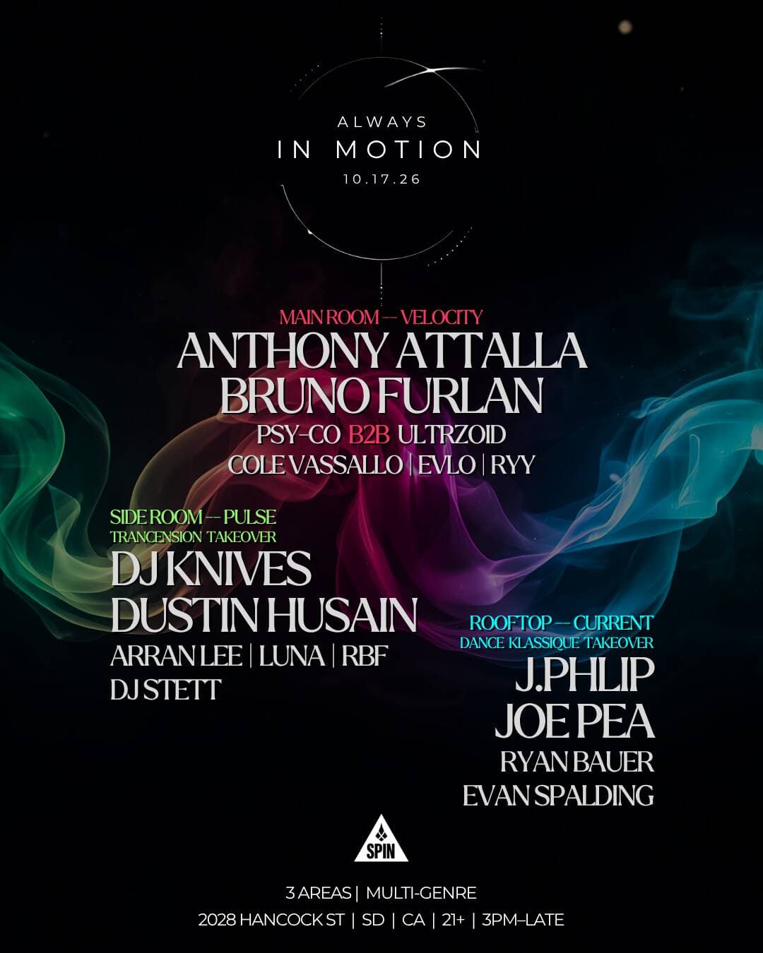 ALWAYS IN MOTION: ANTHONY ATTALLA + BRUNO FURLAN + J.PHLIP