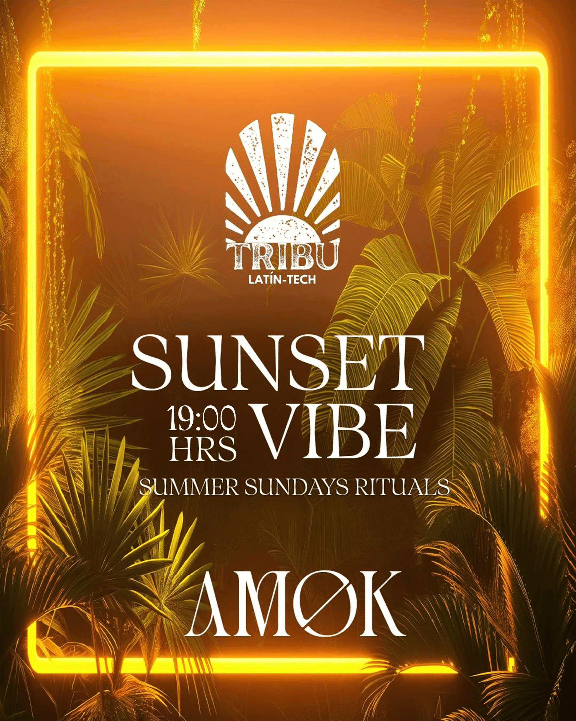 Flyer of AMØK x Tribu Michael BM