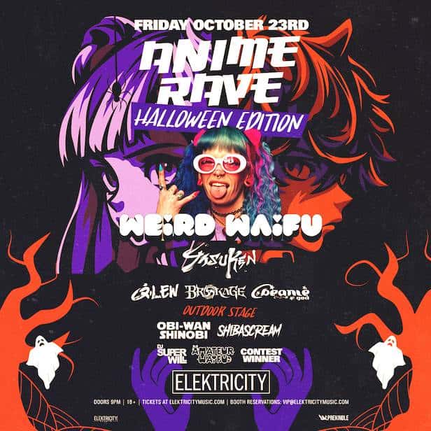 Flyer de ANIME RAVE: HALLOWEEN EDITION