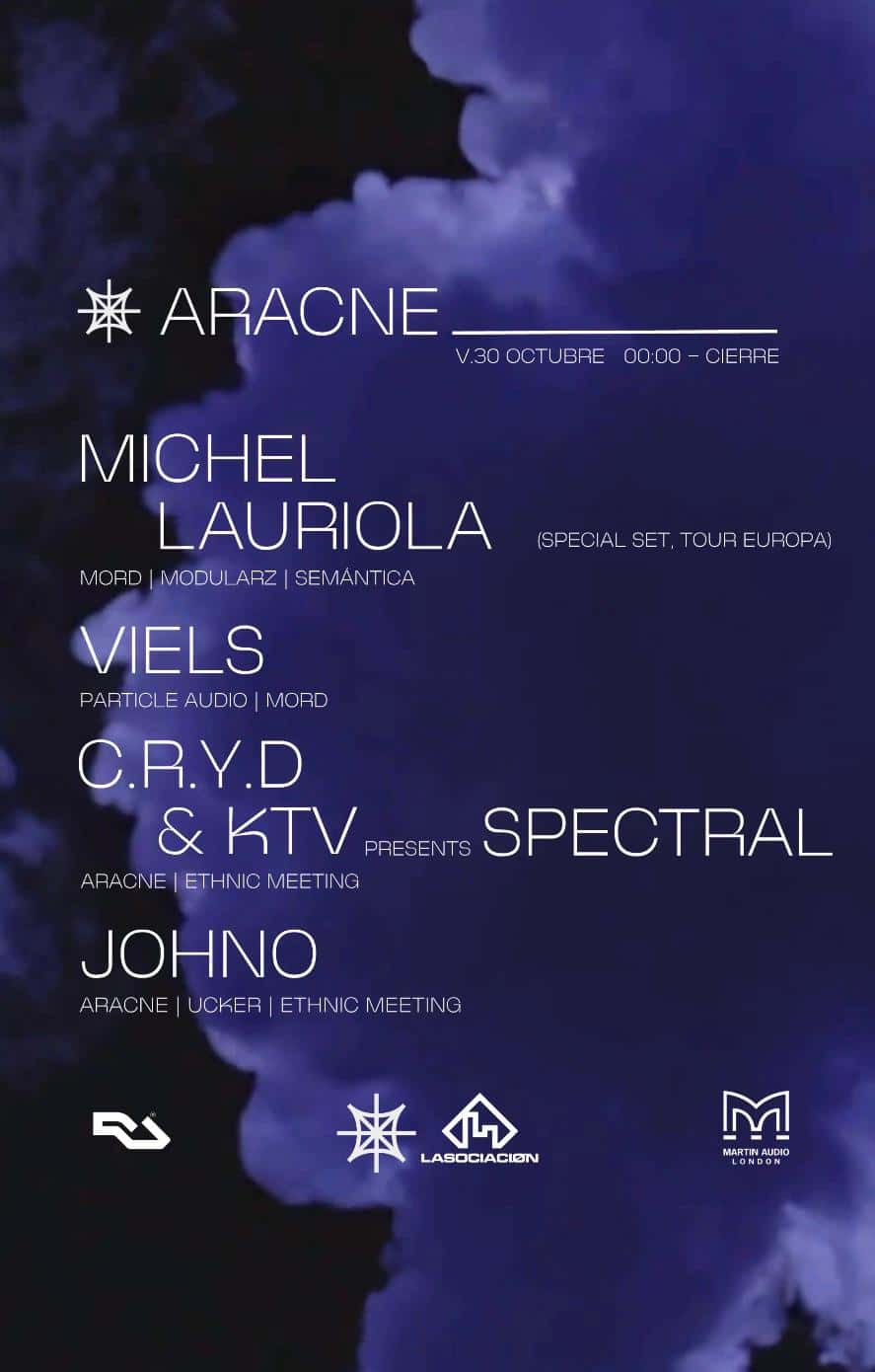 Flyer de ARACNE 2nd Anniversary