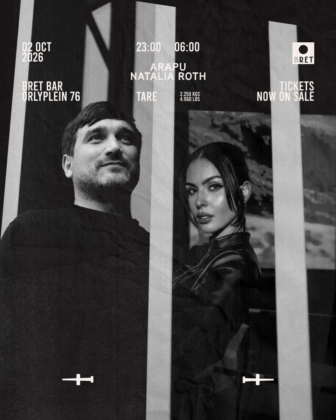Flyer of ARAPU + NATALIA ROTH (18+)