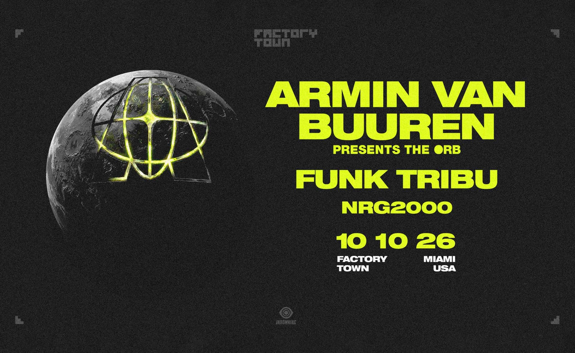 Flyer de Armin van Buuren presents The Orb
