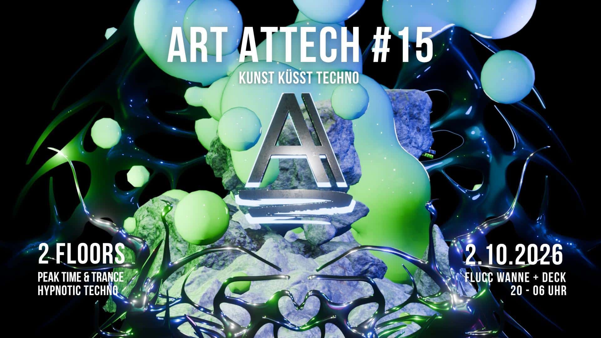 Flyer de ART ATTECH - Special Edition #15 - Kunst küsst Techno