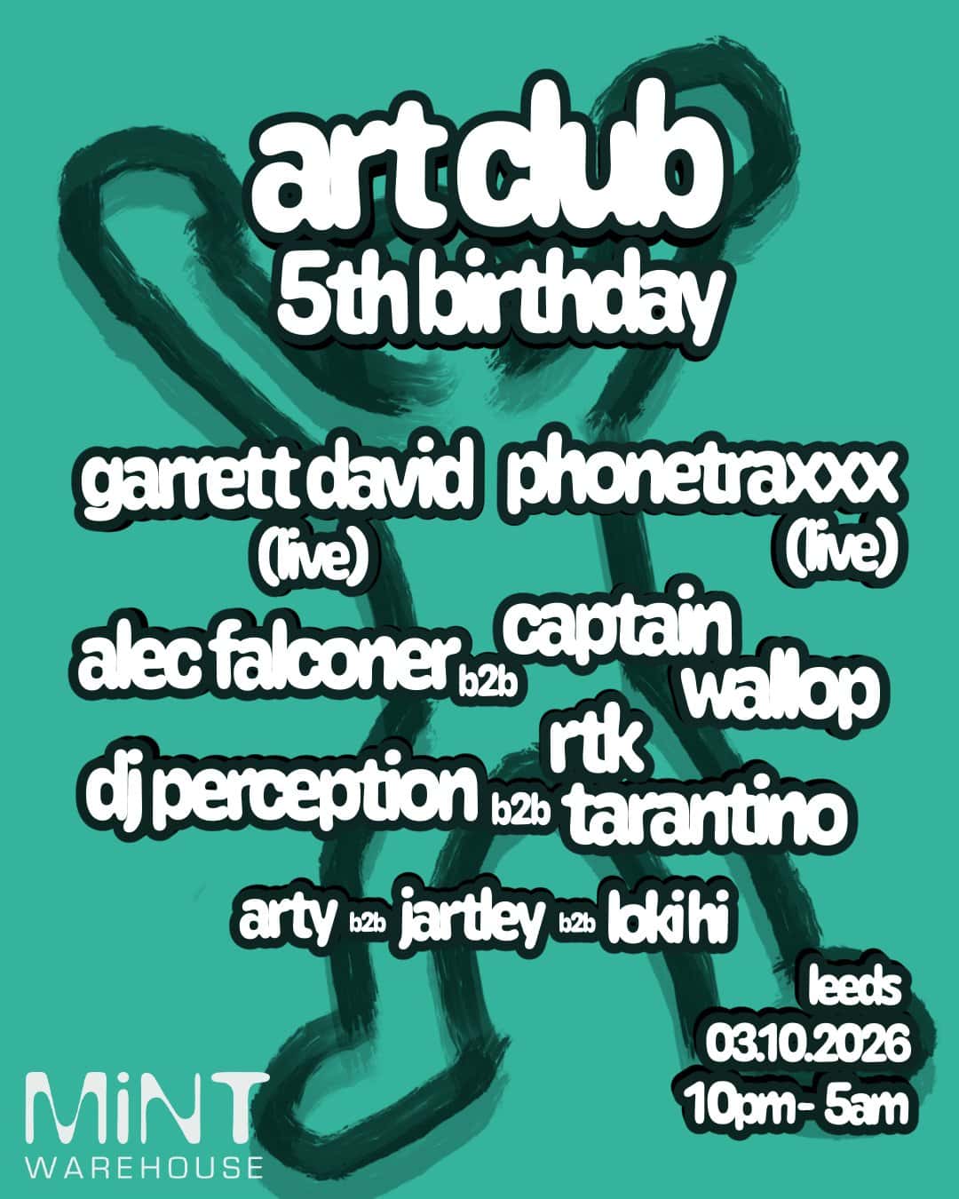 Flyer of Art Club 5th Birthday