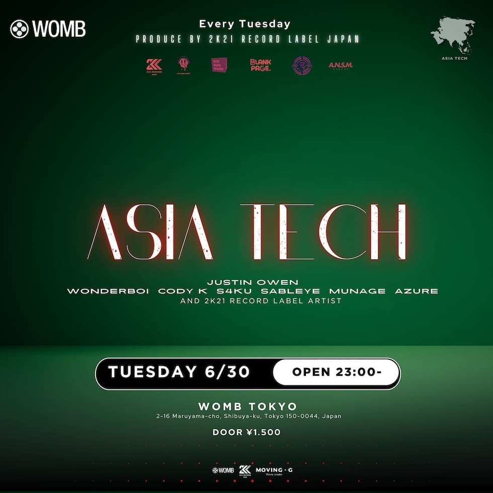 ASIA TECH PRODUCED BY 2K21 RECORDS JAPAN