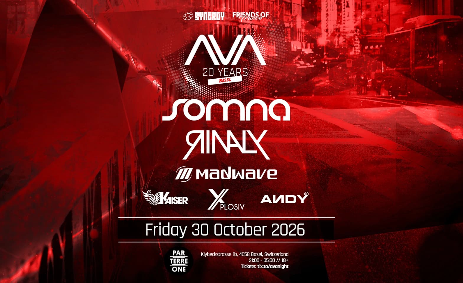 AVA Night Basel - 20 Year Anniversary