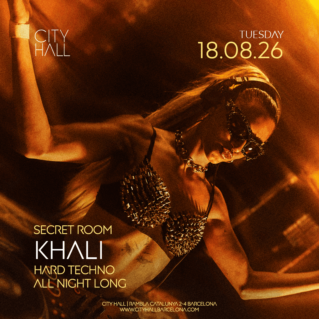 Flyer of KHALI Dj SET ALL NIGHT LONG at SECRET ROOM II Hard Techno II DOWNLOAD YOUR FREE PASS
