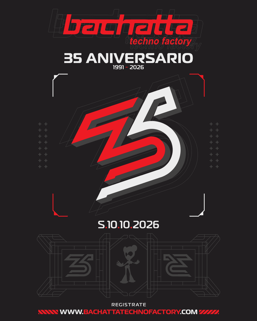 Flyer de Bachatta Techno Factory – 35 Aniversario