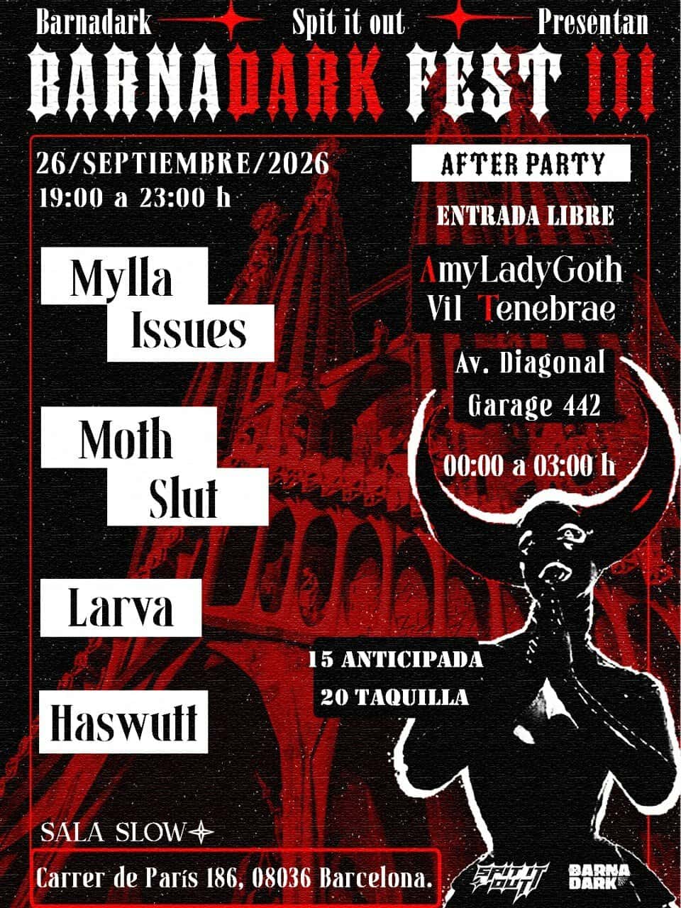Flyer de Barna Dark Fest III After Party