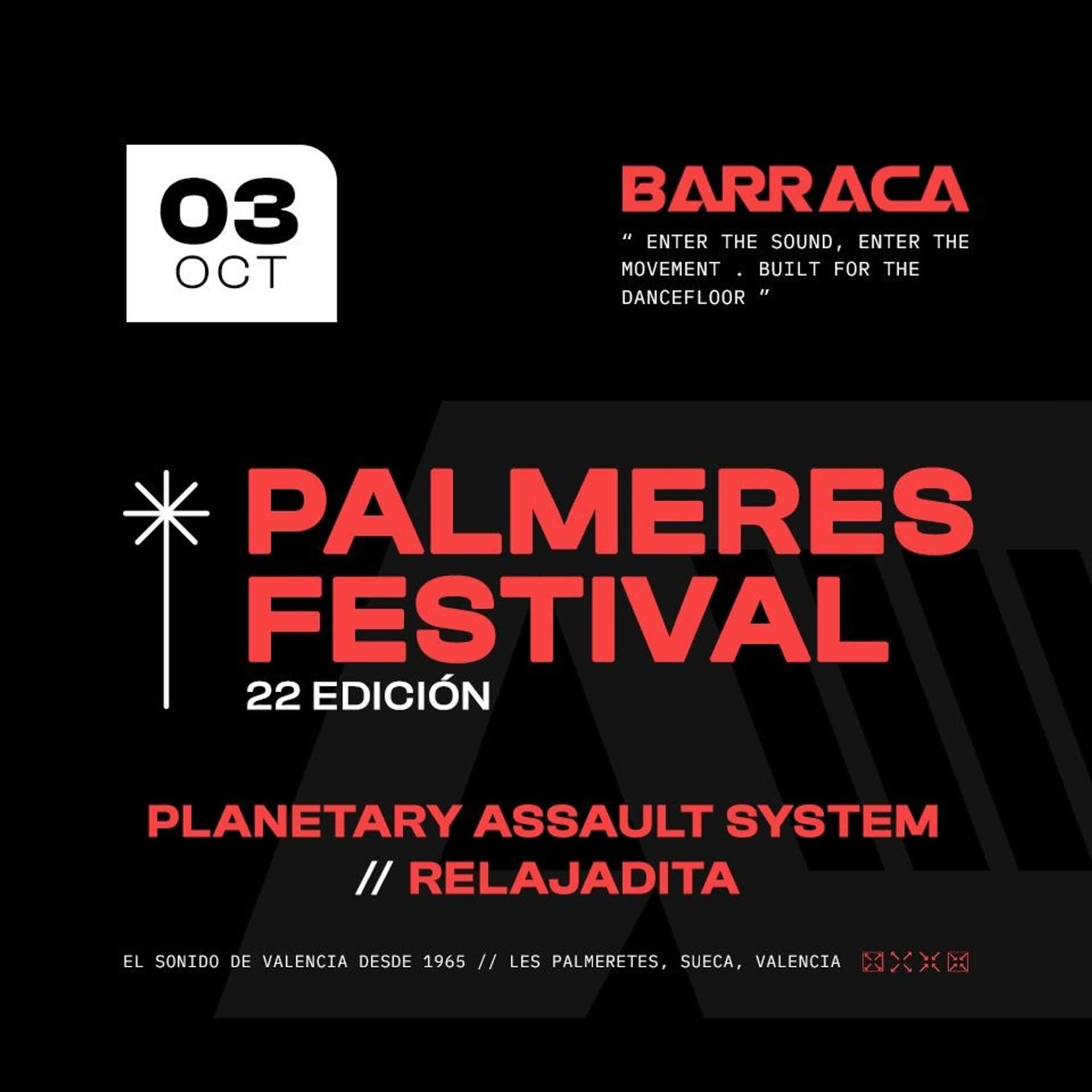 Barraca pres. Palmeres Festival