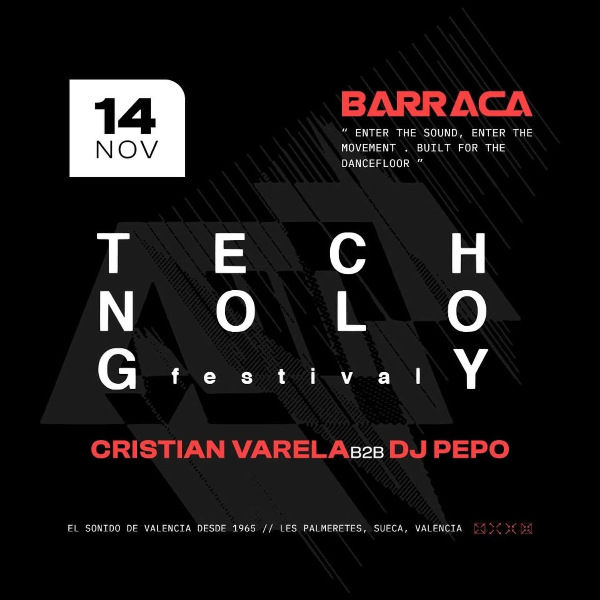 Flyer of Barraca pres. TECHNOLOGY