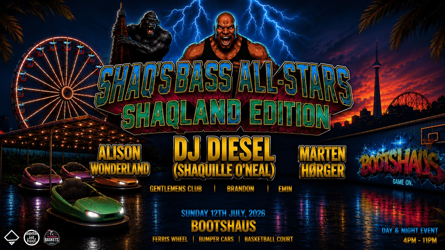 BASS ALLSTARS pres SHAQLAND w. DJ DIESEL / ALISON WONDERLAND and more!