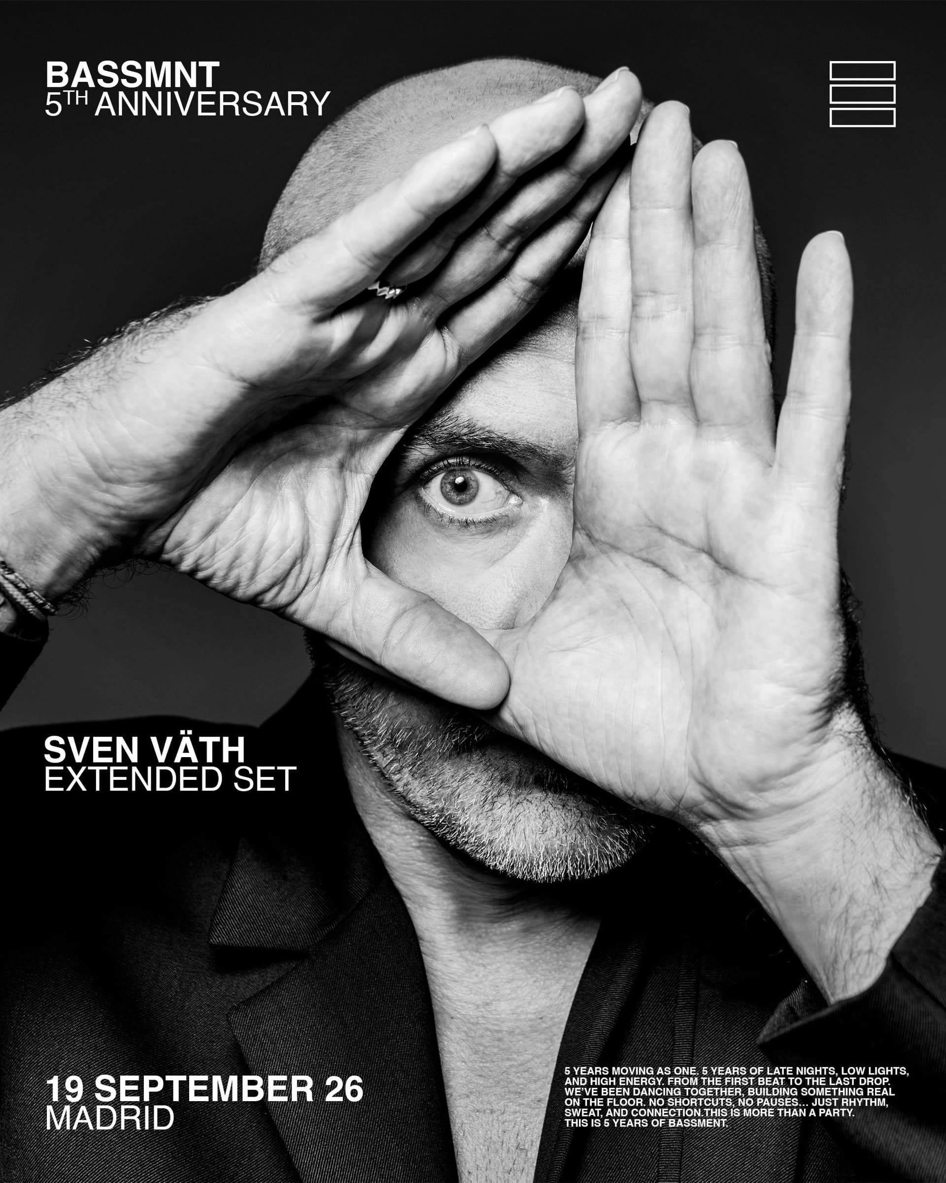 BASSMNT CLUB presents SVEN VÄTH - V ANNIVERSARY I