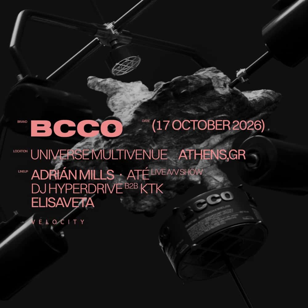 Flyer de BCCO x VLCT Athens w/ Adrián Mills