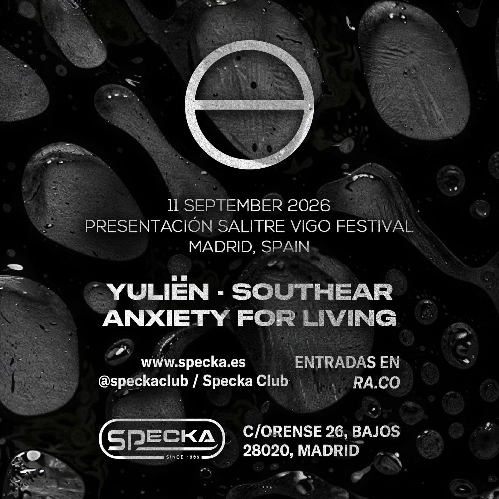 Cartel de PRESENTACIÓN SALITRE Vigo FESTIVAL 2026 I Specka Club