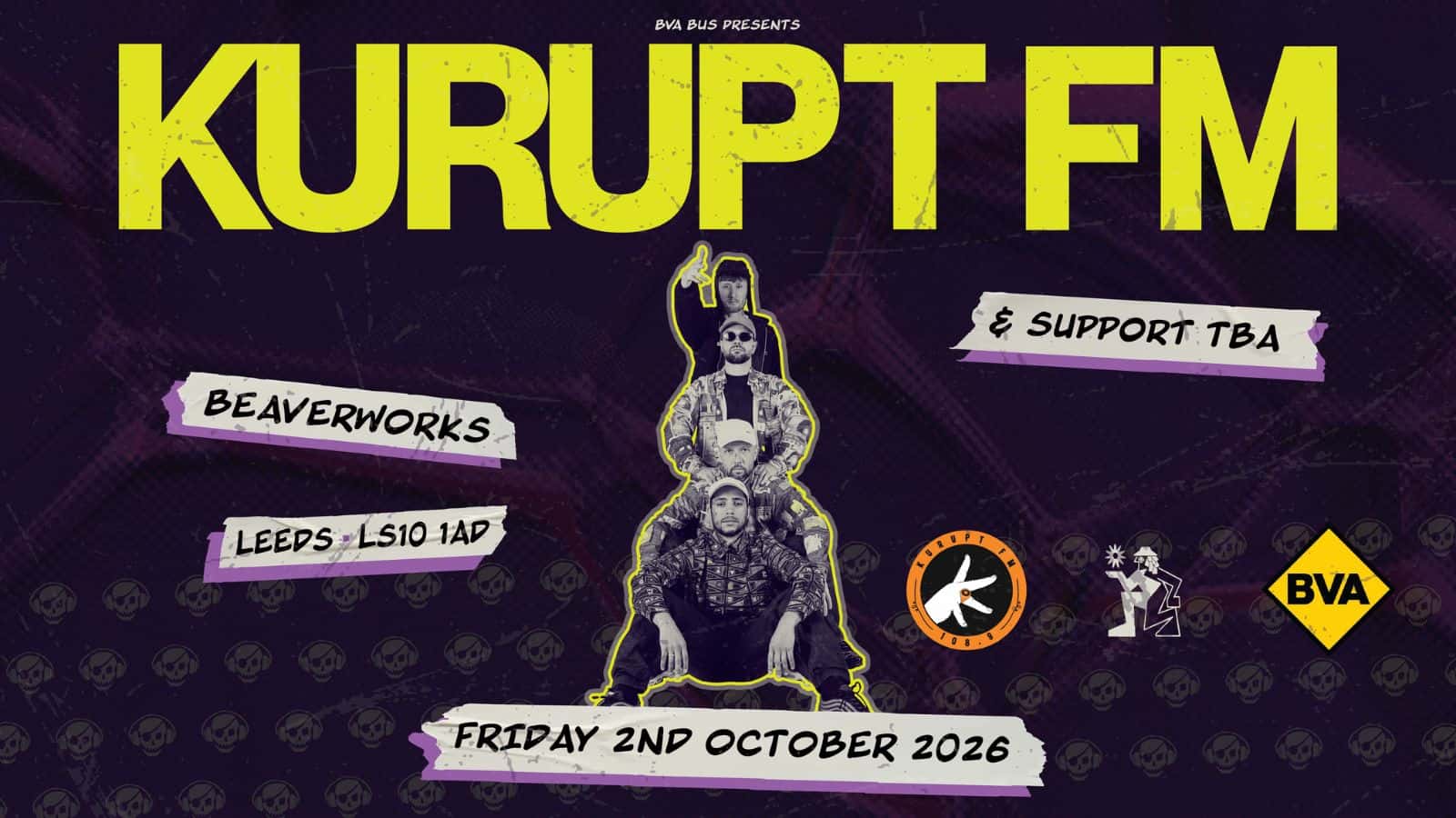 Flyer of Beaverworks presents KURUPT FM - Fri 2nd Oct