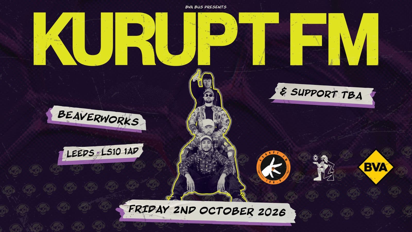 Beaverworks presents KURUPT FM - Fri 2nd Oct