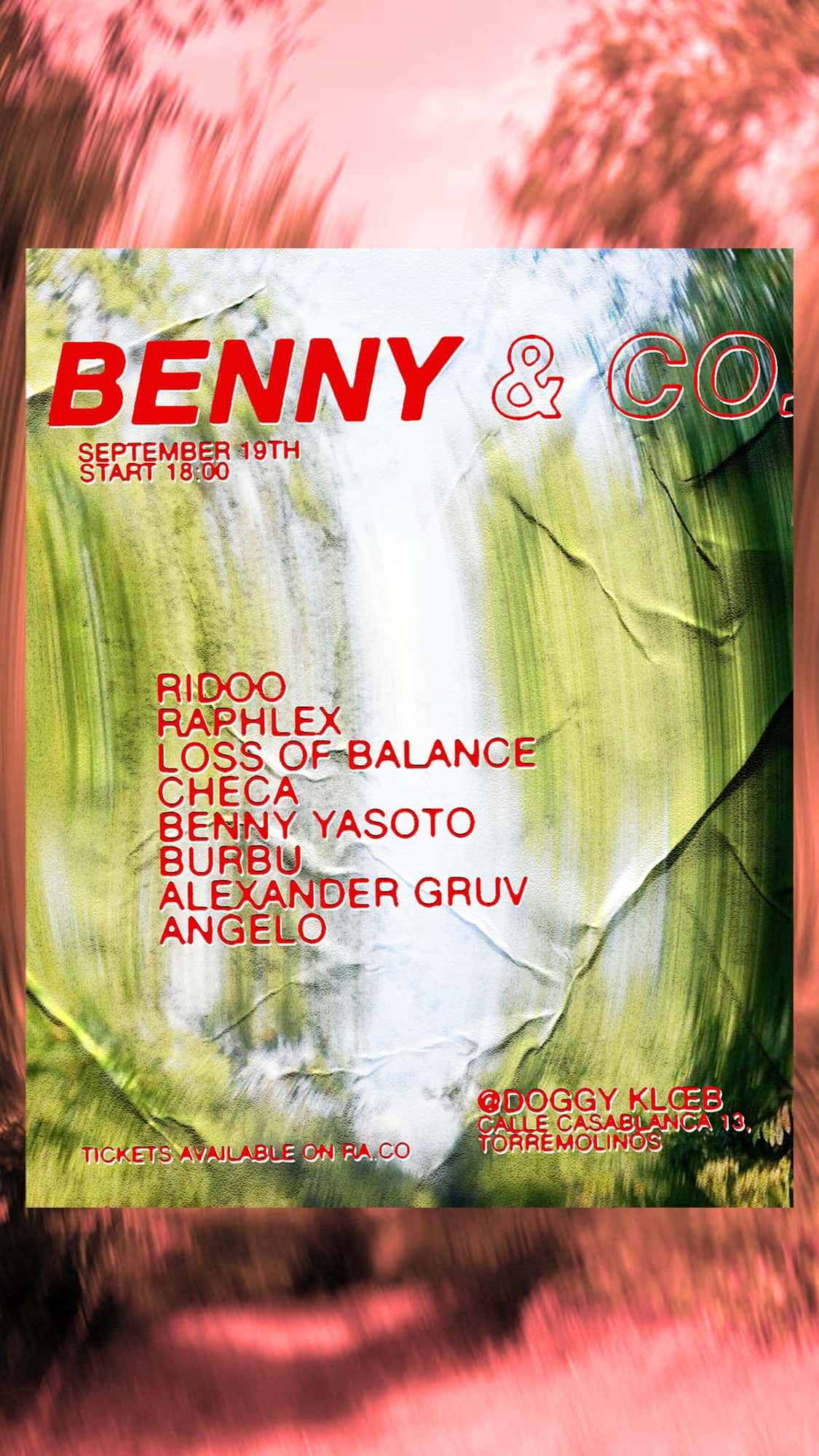 Flyer de Benny Yasoto & Co