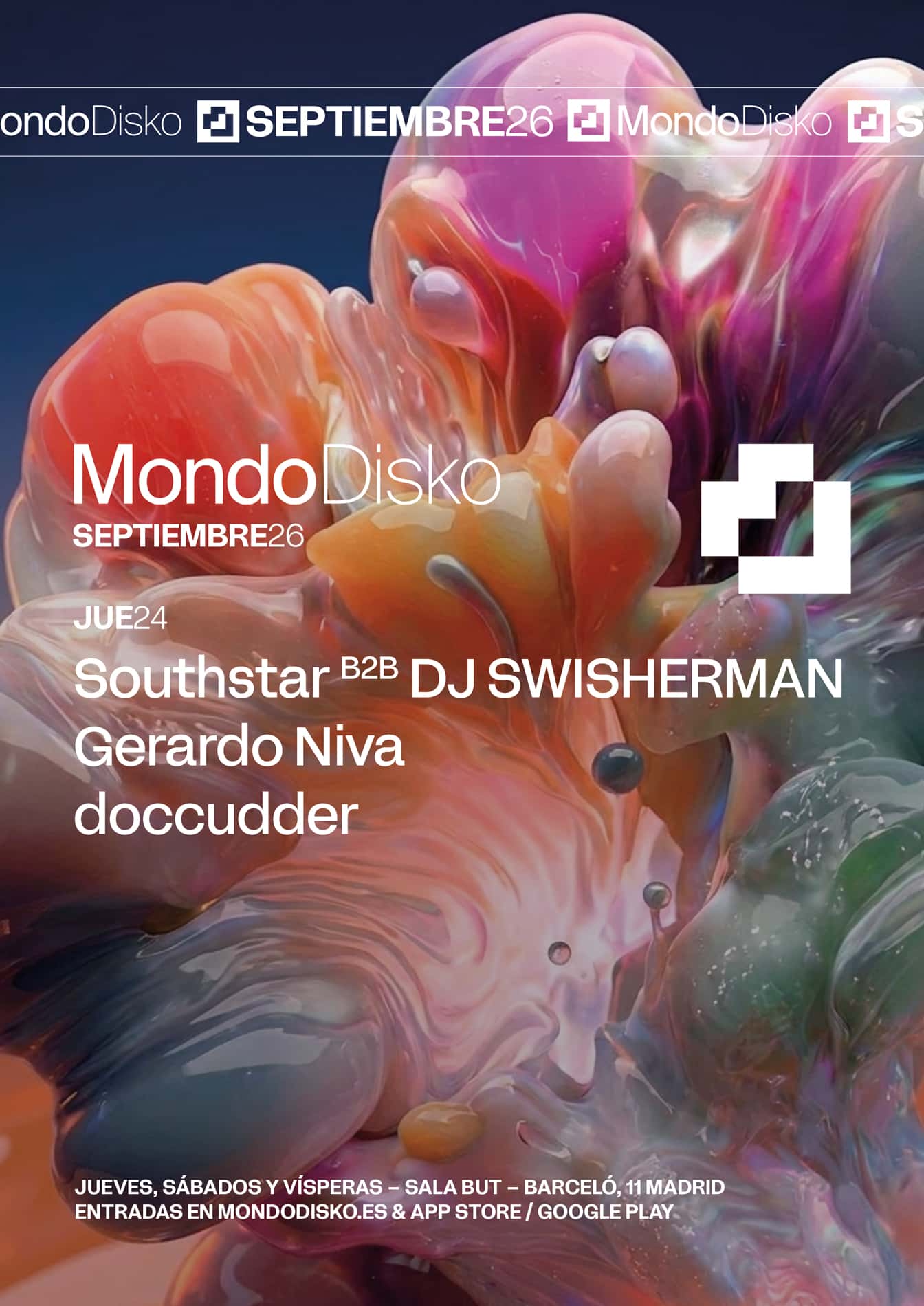 Cartel de southstar B2B DJ SWISHERMAN / Gerardo Niva / doccudder