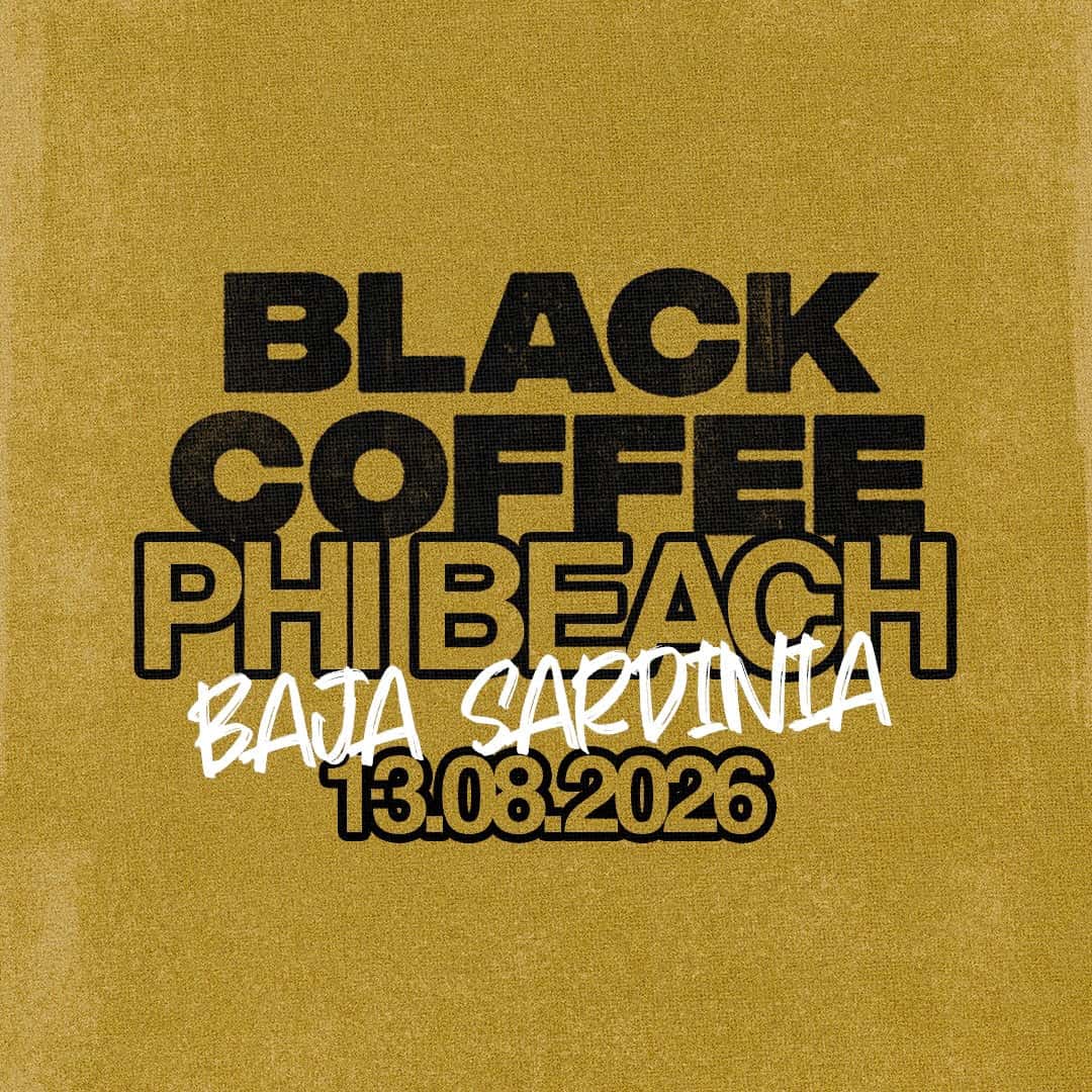 Cartel de BLACK COFFEE | 13 AUGUST