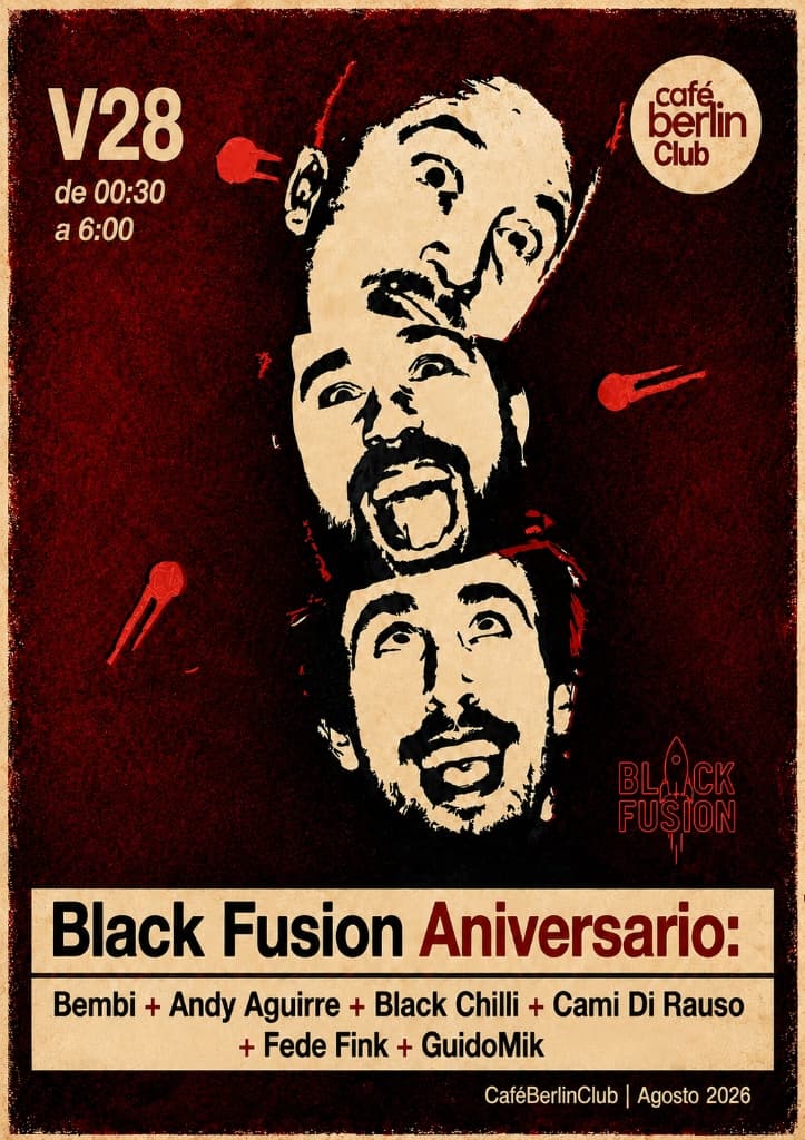 Black Fusion 1er Aniversario en Café Berlín Club