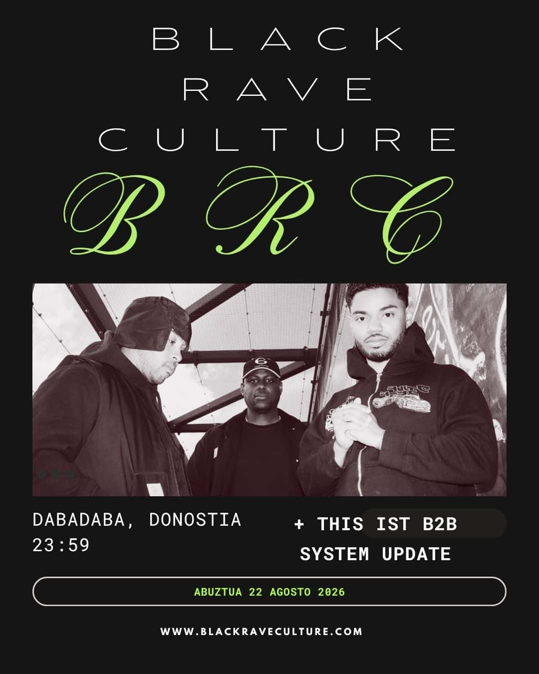 Flyer de Black Rave Culture + This Ist b2b System Update