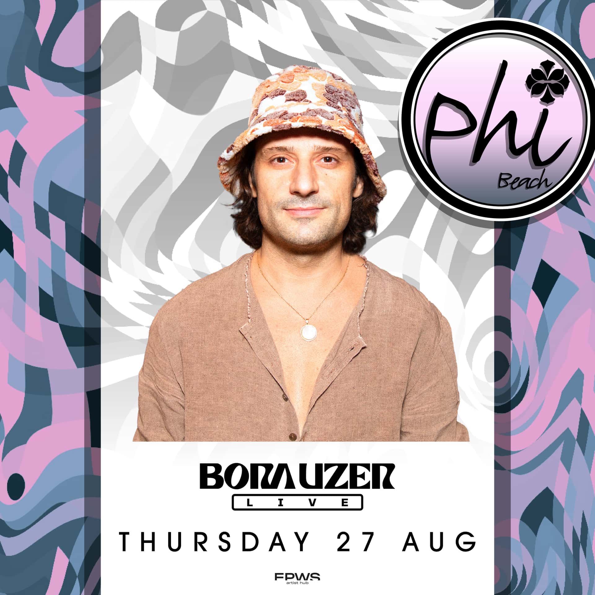 Cartel de BORA UZER | 27 AUGUST