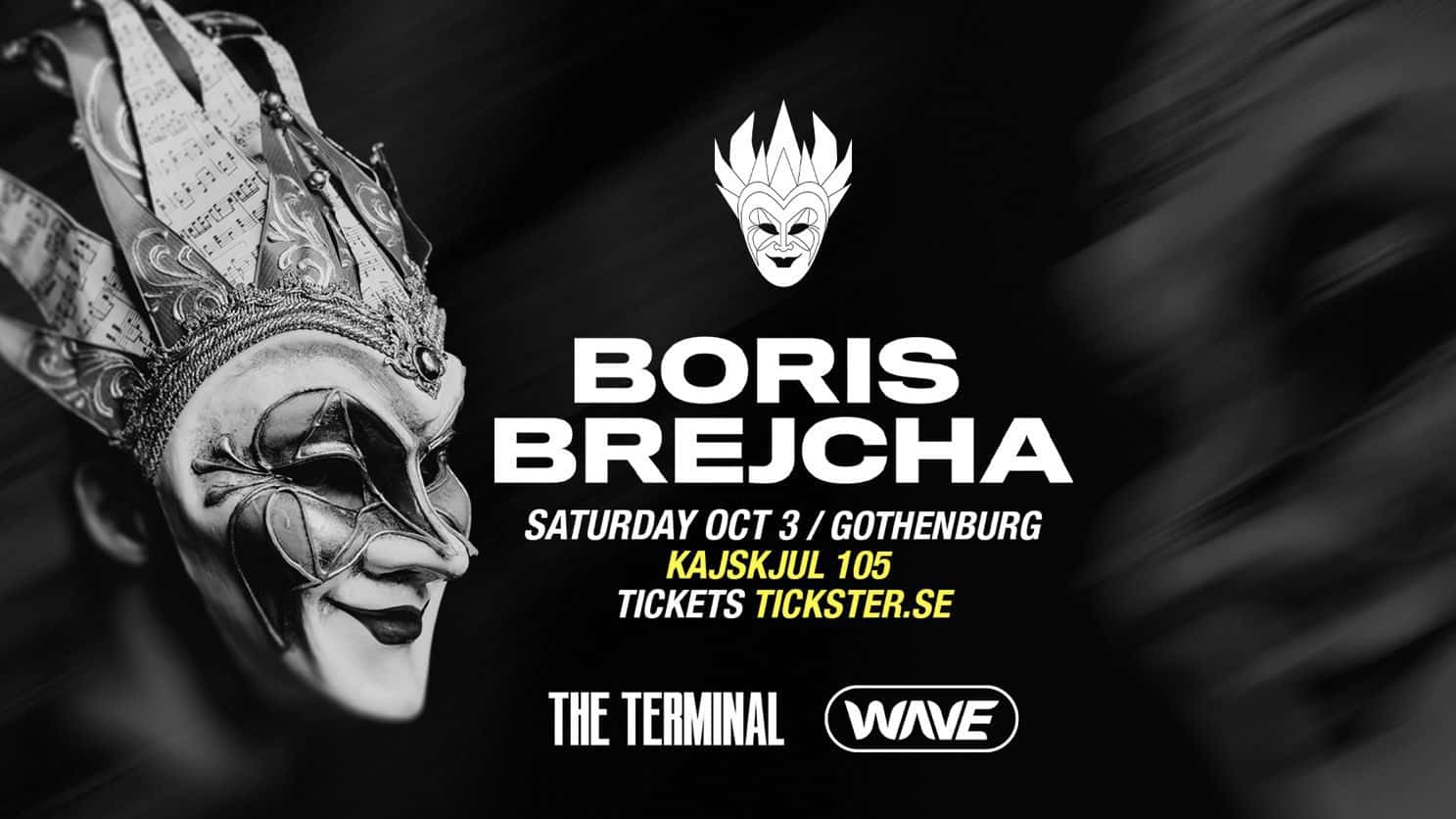 Flyer de BORIS BREJCHA - KAJSKJUL 105 - GOTHENBURG