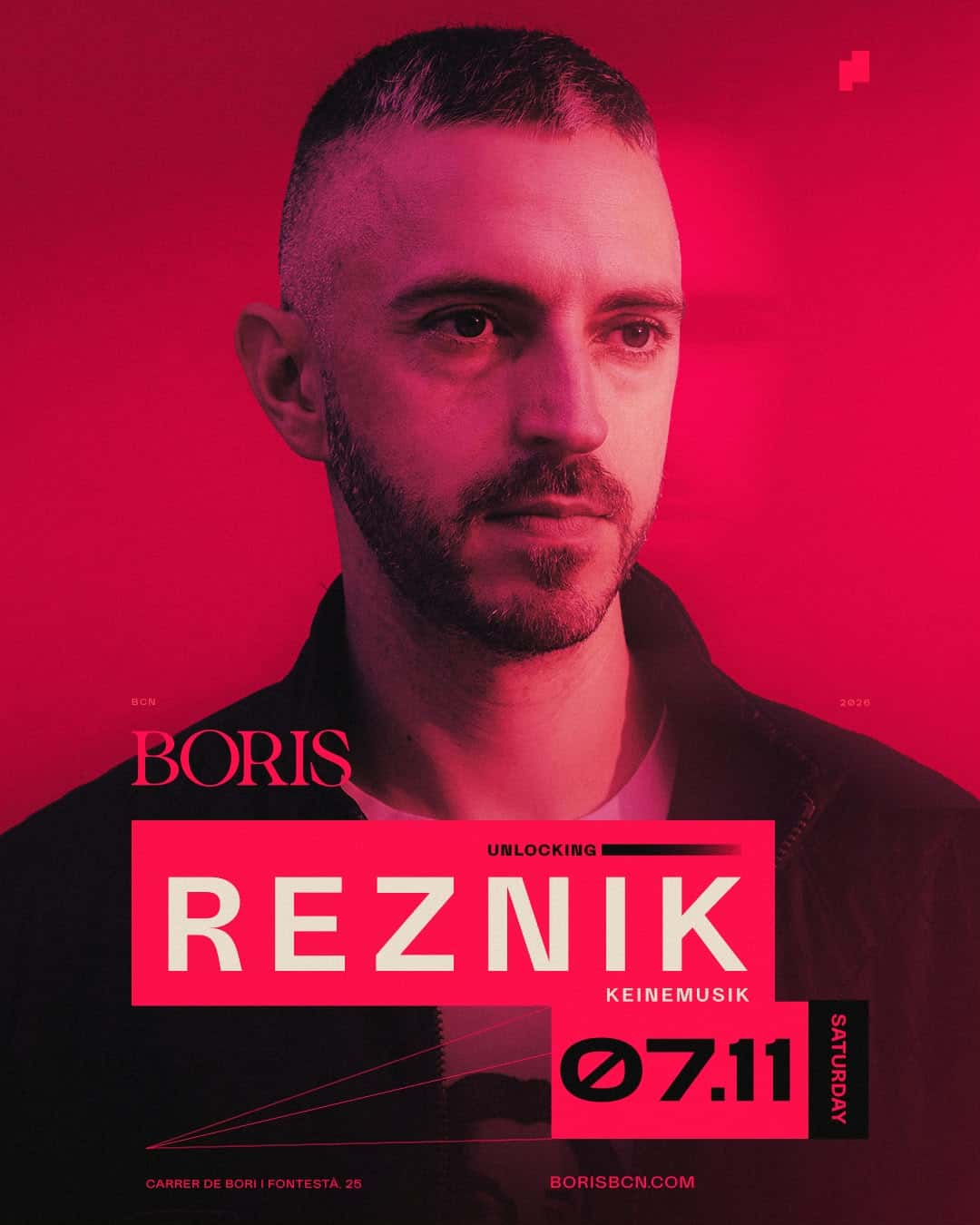 Flyer of Boris pres. Reznik