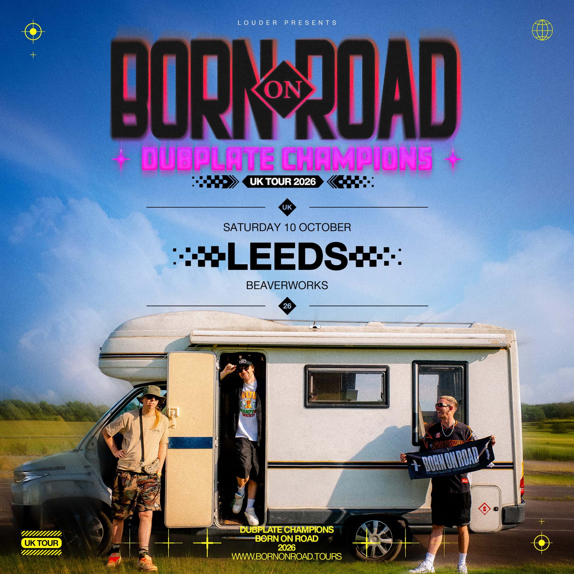 Flyer of Born on Road | Beaver Works, Leeds