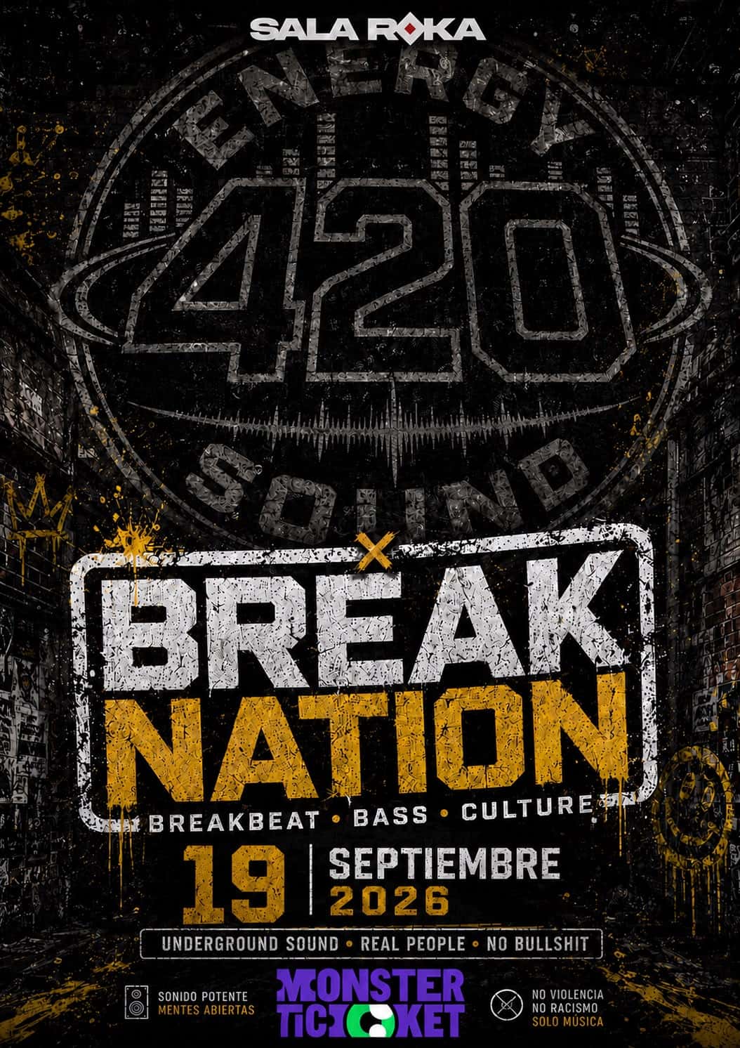 Cartel de Break Nation by 420 Sound