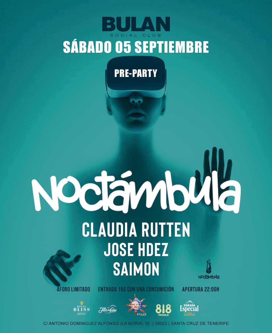 BULAN SOCIAL CLUB PRESENTA PRE-PARTY NOCTÁMBULA
