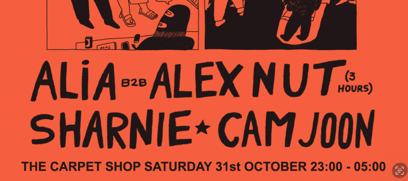 Buss with AliA b2b Alex Nut (3 hours), Sharnie & Cam Joon