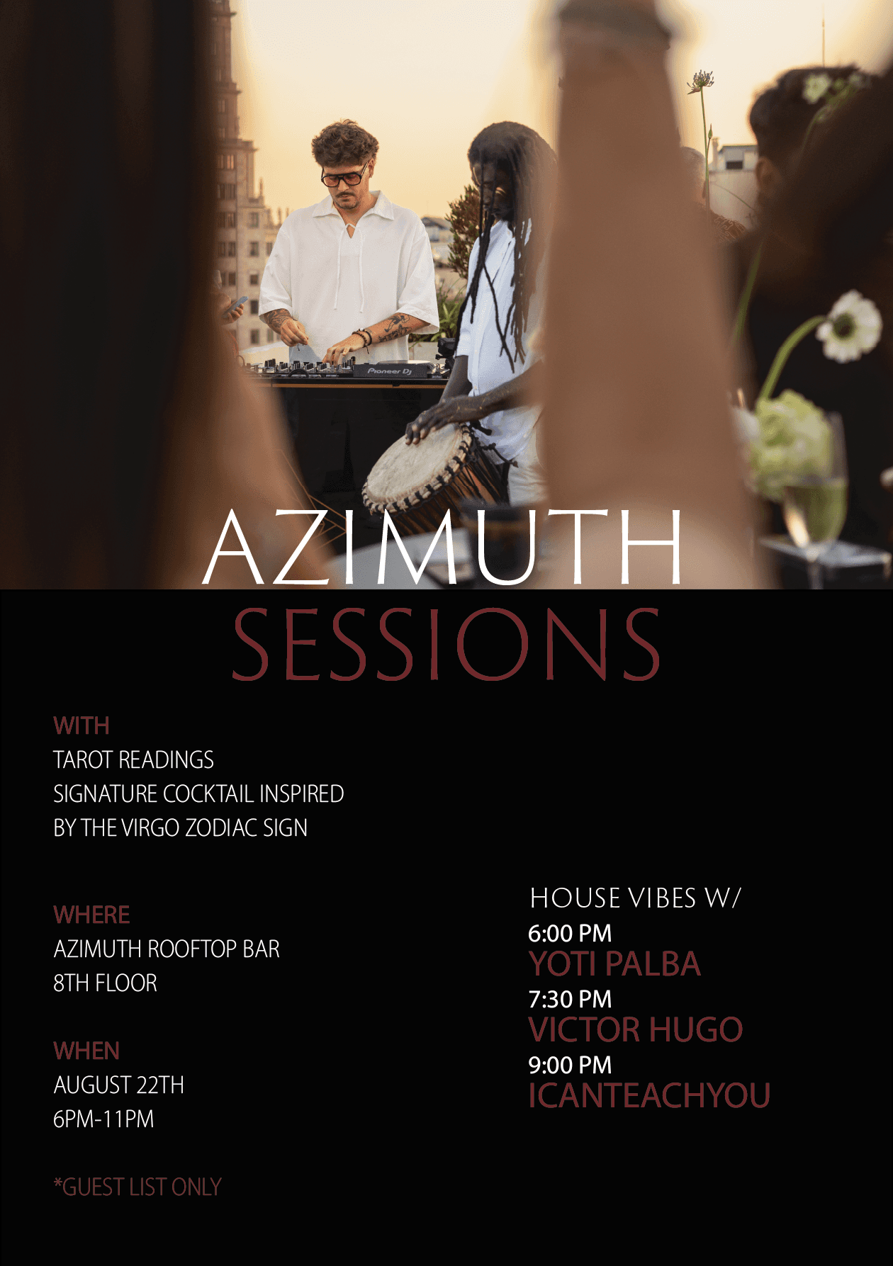 Flyer of Azimuth Session