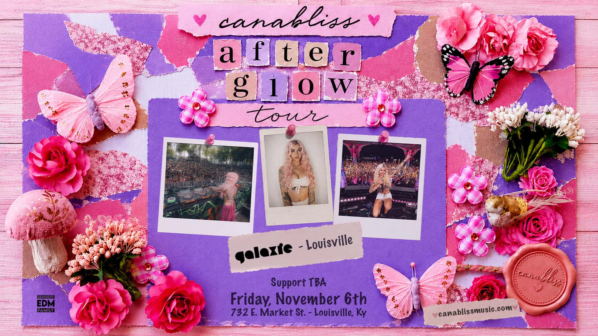 Flyer of Canabliss: After Glow Tour at Galaxie - Louisville