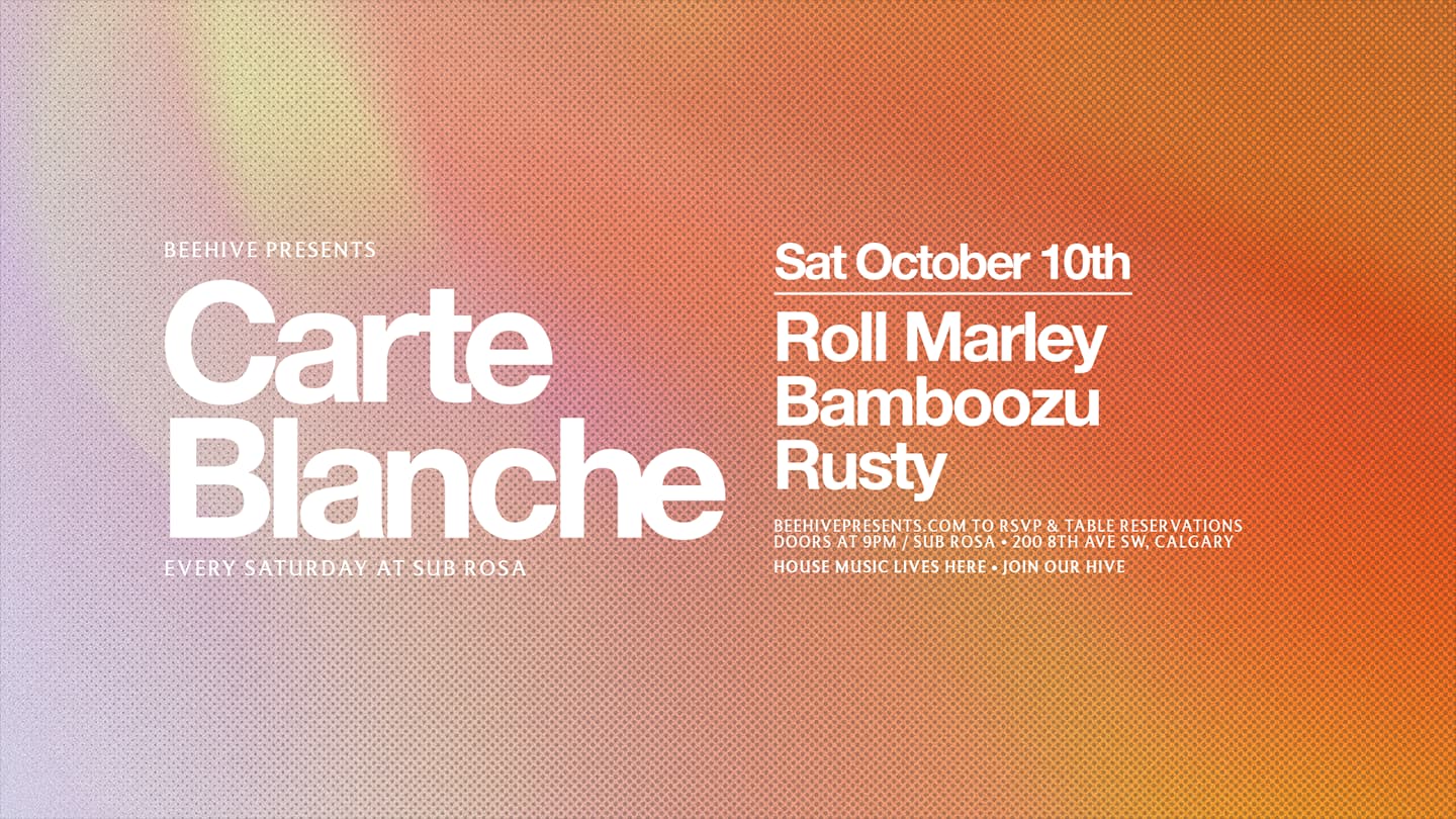 CARTE BLANCHE • OCTOBER 10TH