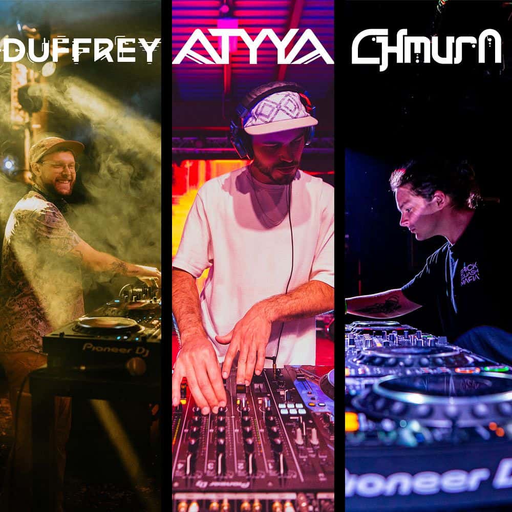 Flyer de CASCADIA WINTER SOLSTICE WEEKEND Ft. Atyya, Chmura, Duffrey, Rob Noble