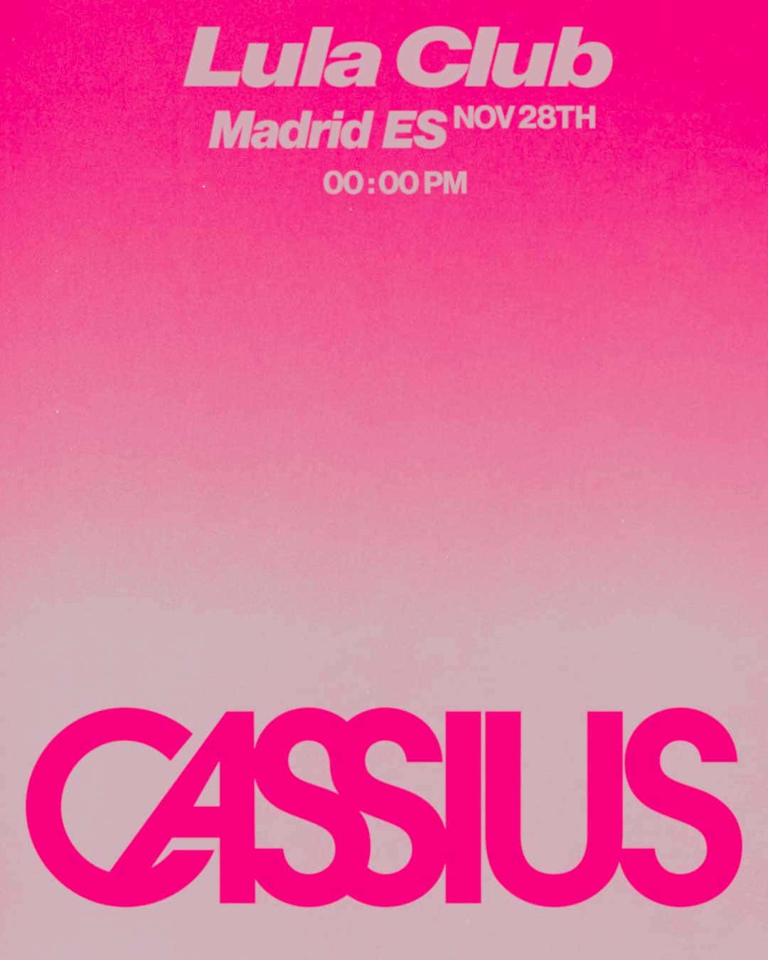 Flyer of Cassius CLUB