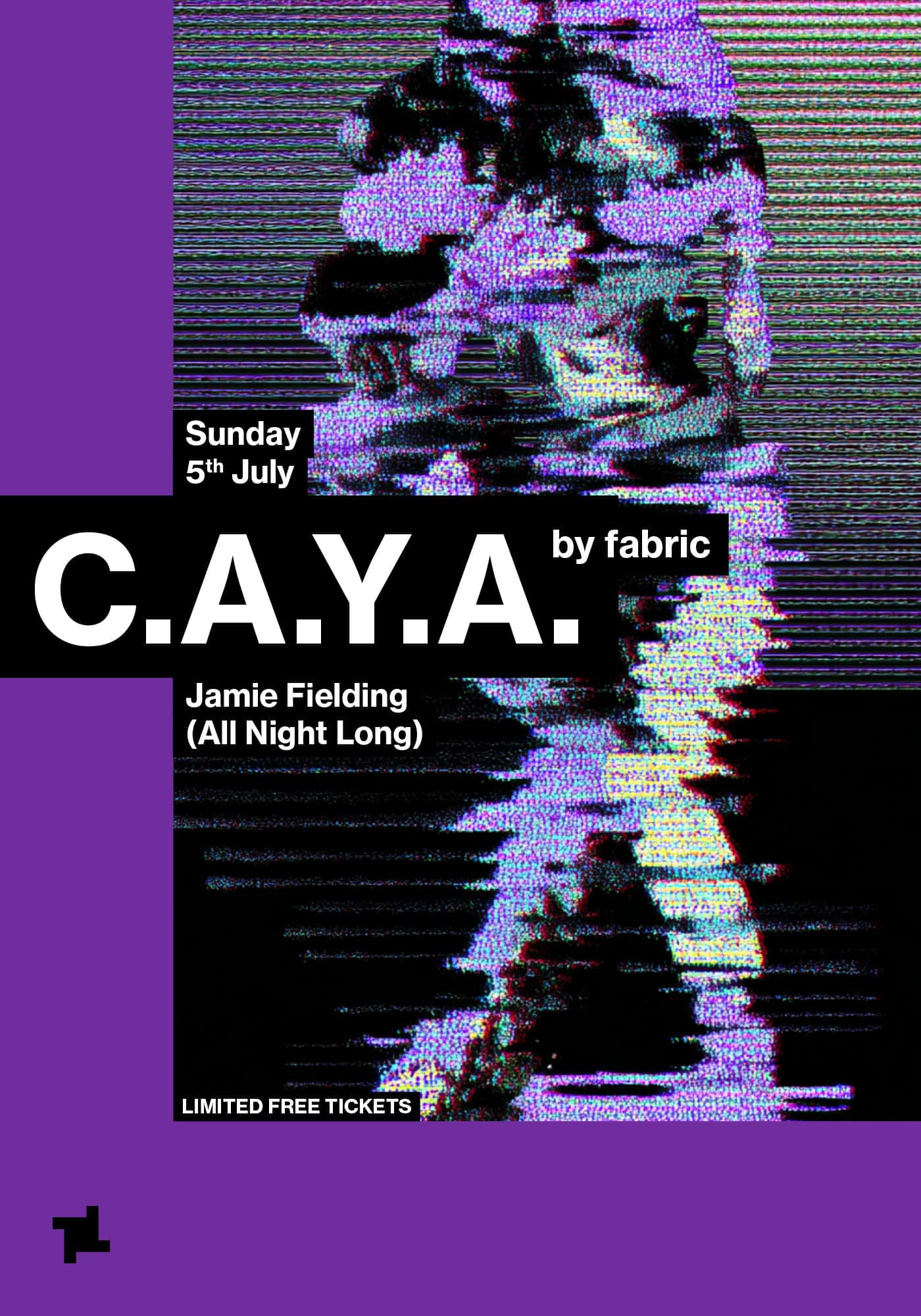 Cartel de CAYA by fabric: Jamie Fielding (All Night Long)