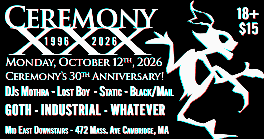 Flyer de Ceremony XXX