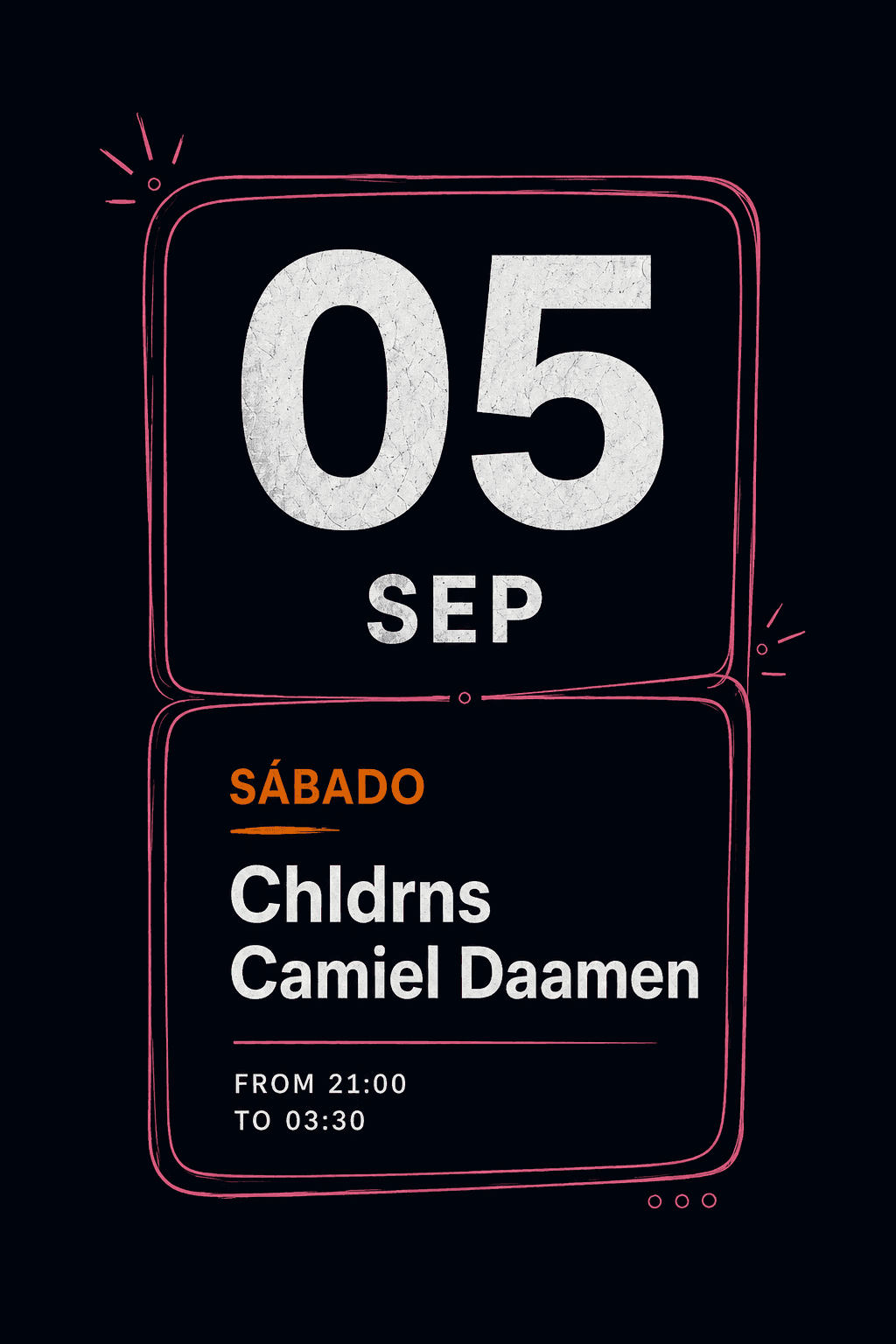 Cartel de chldrns, Camiel Daamen