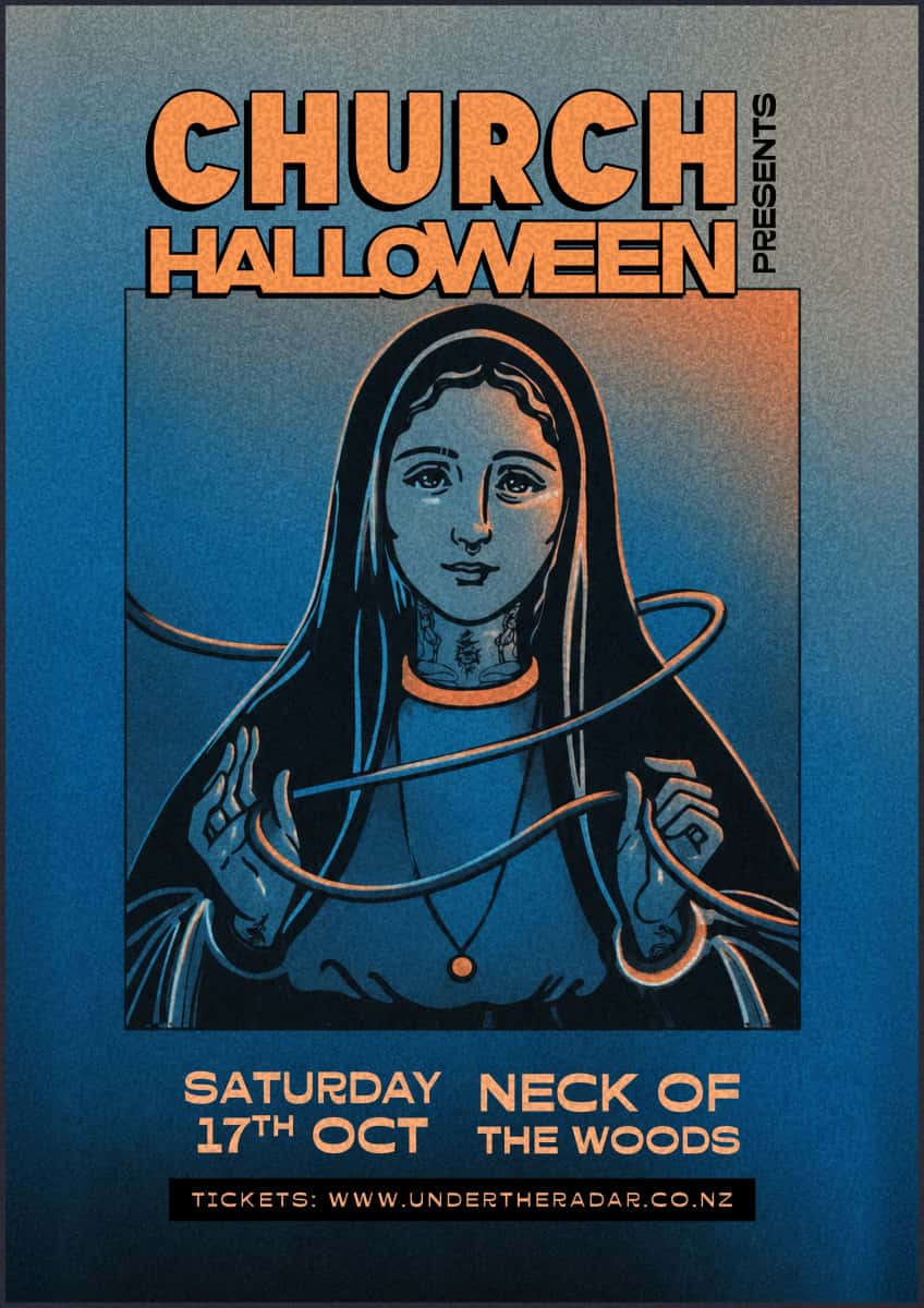 Flyer of Church Presents Halloween
