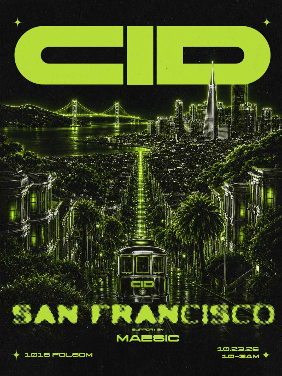 Flyer de CID x Maesic