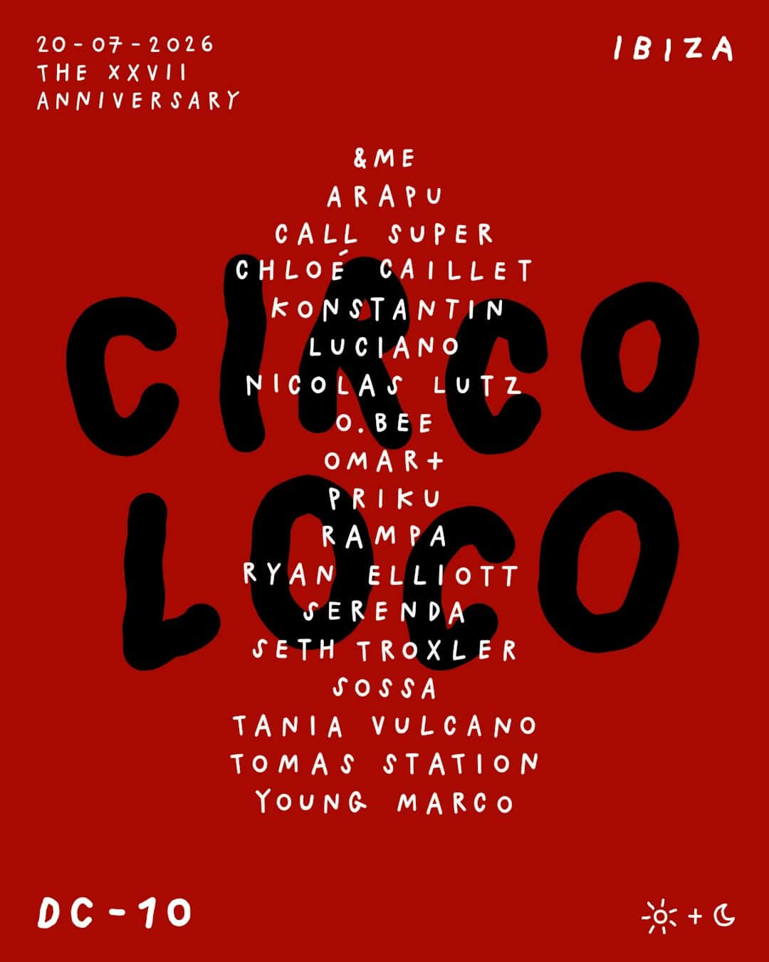 Cartel de Circoloco Ibiza - Week 13