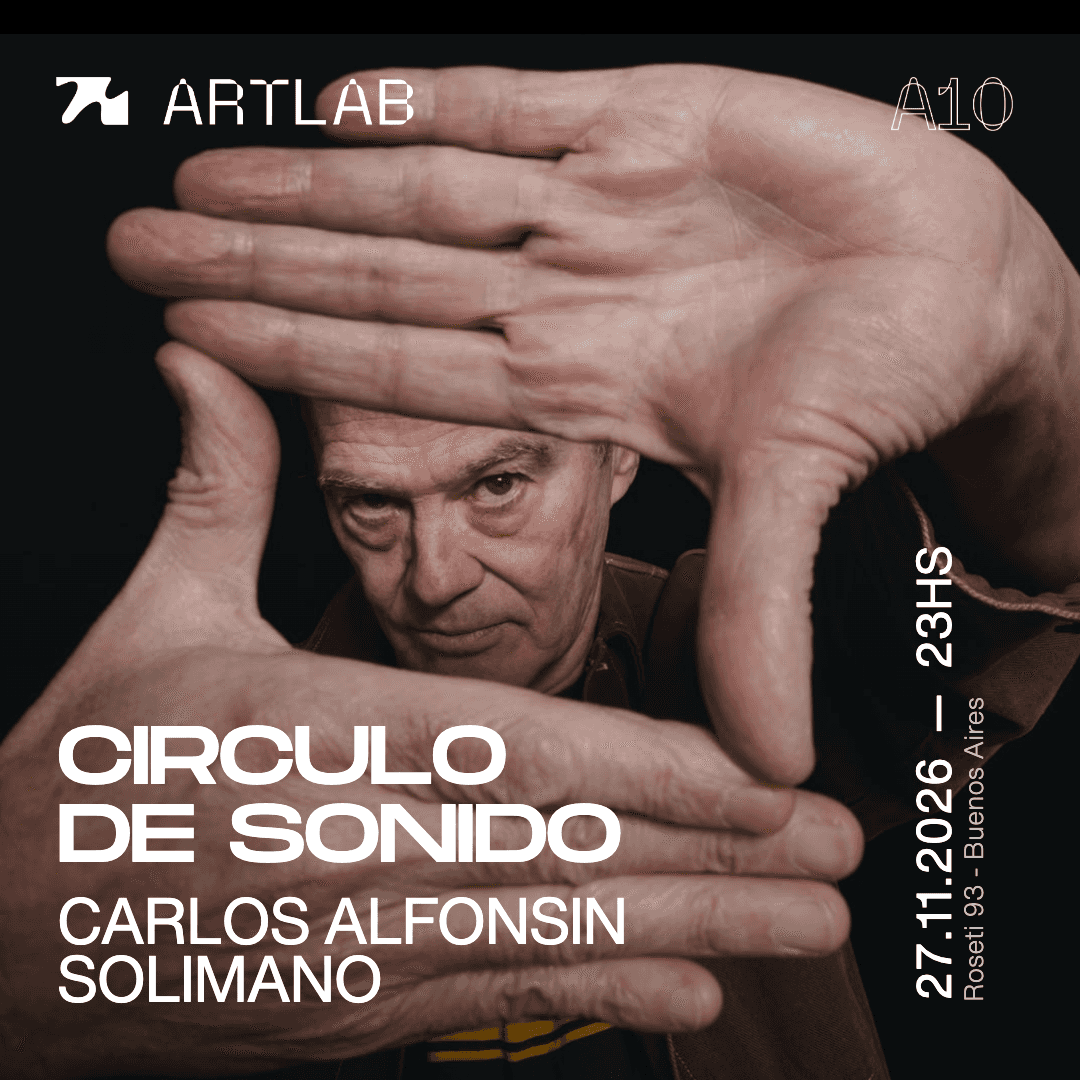 Flyer of Artlab | Circulo de Sonido | Carlos Alfonsin + Solimano
