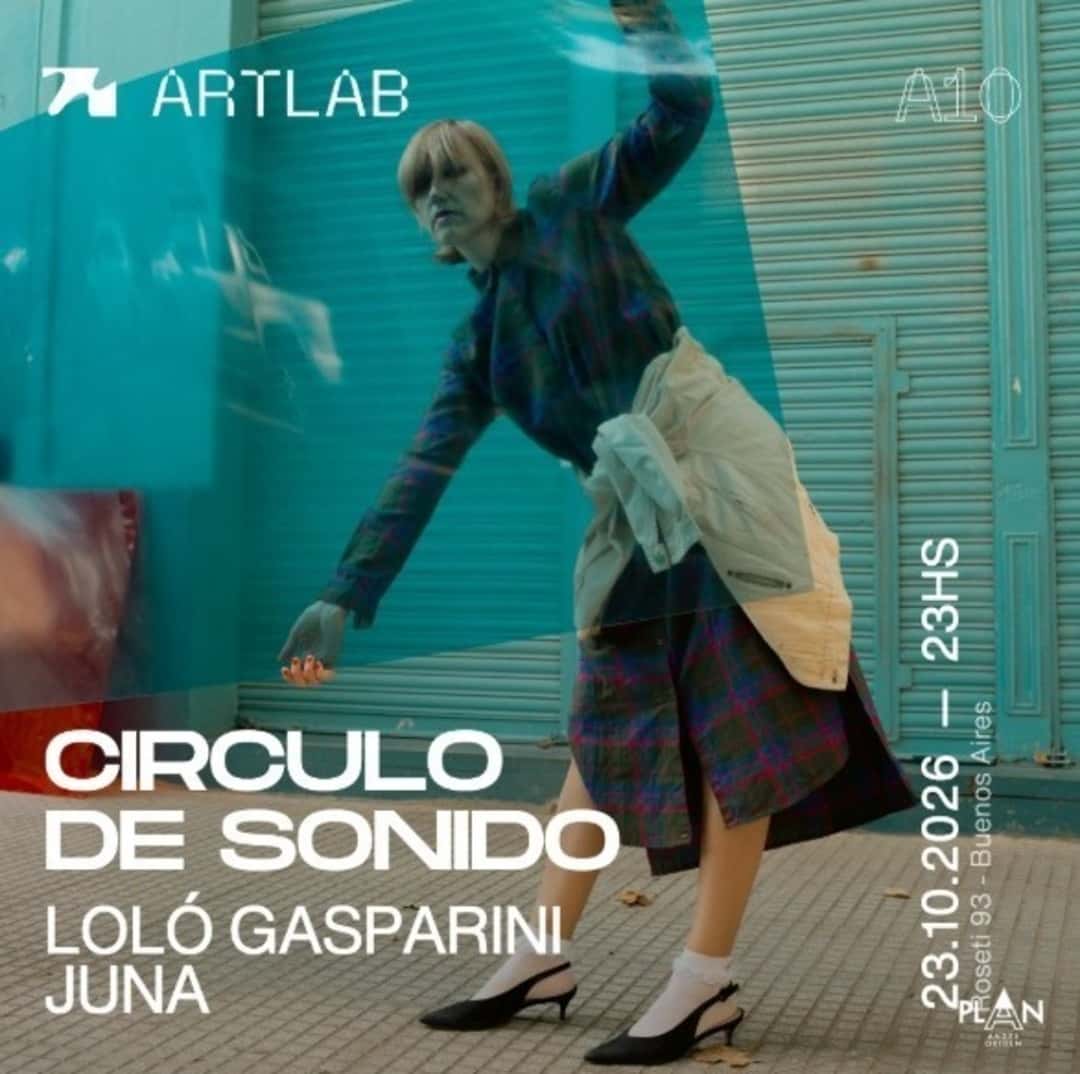 Flyer de Artlab | Circulo de Sonido | Loló Gasparini + Juna