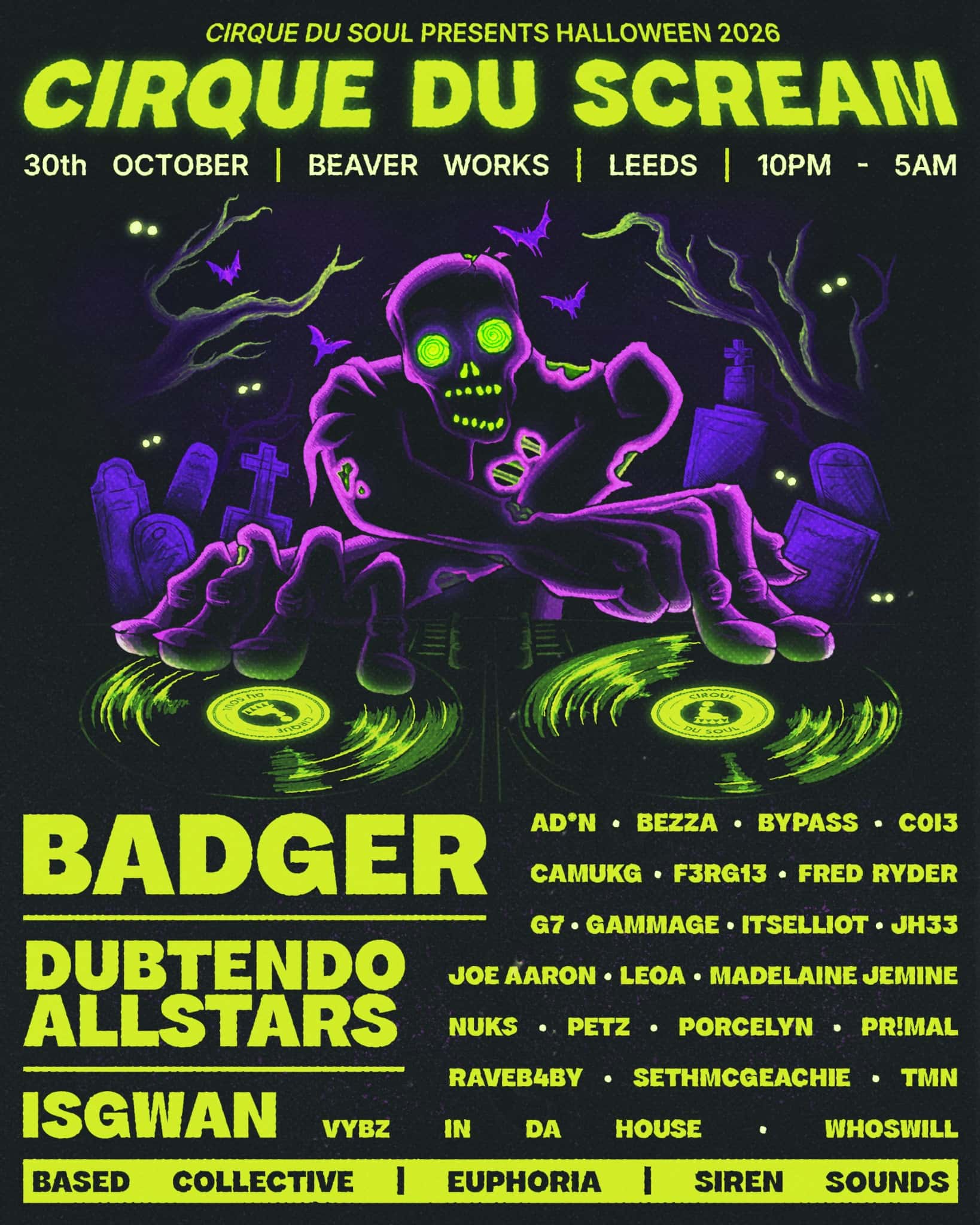 Flyer of Cirque Du Soul: Leeds // Halloween