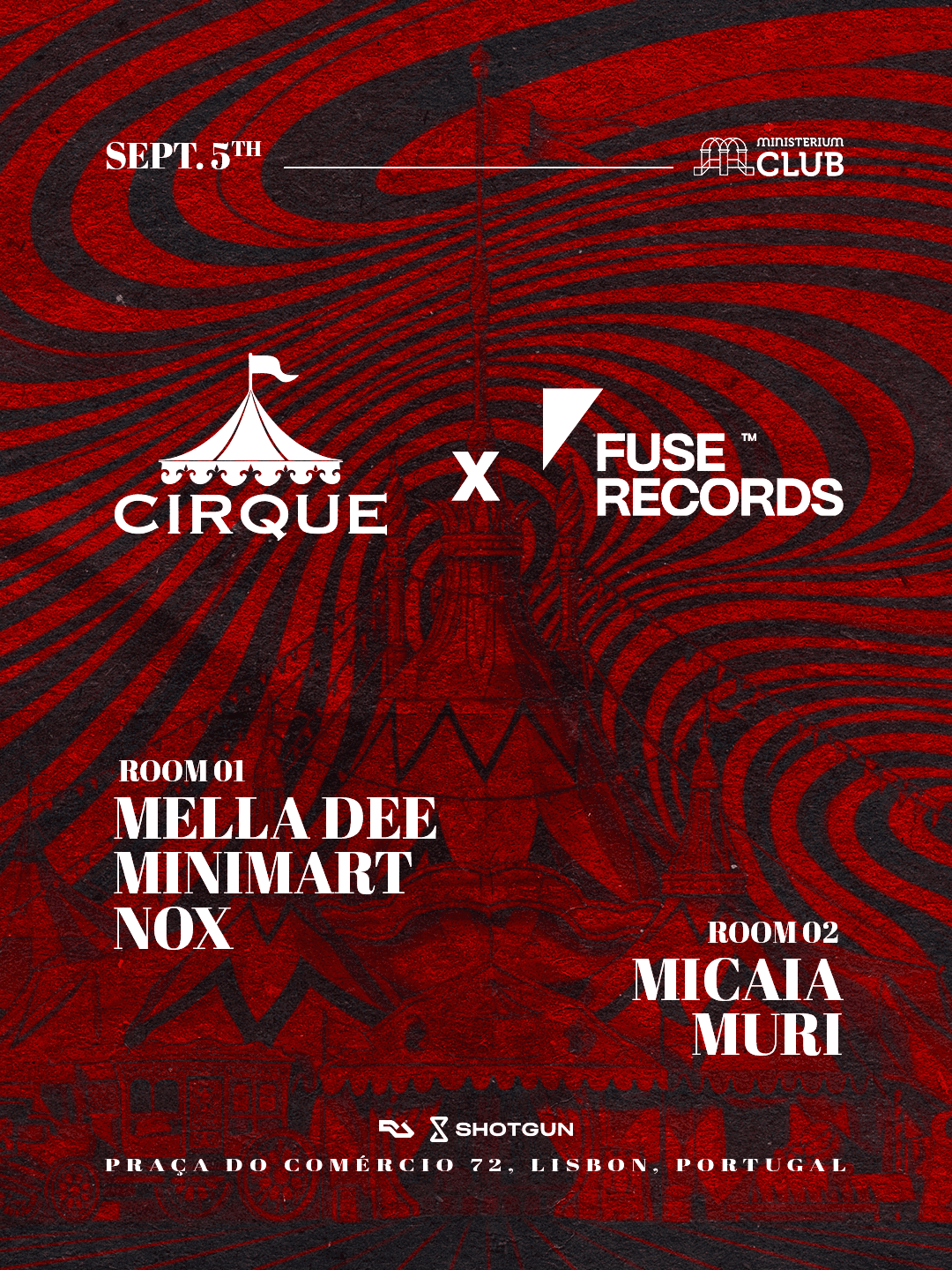 Cartel de Cirque x Fuse Records: Mella Dee