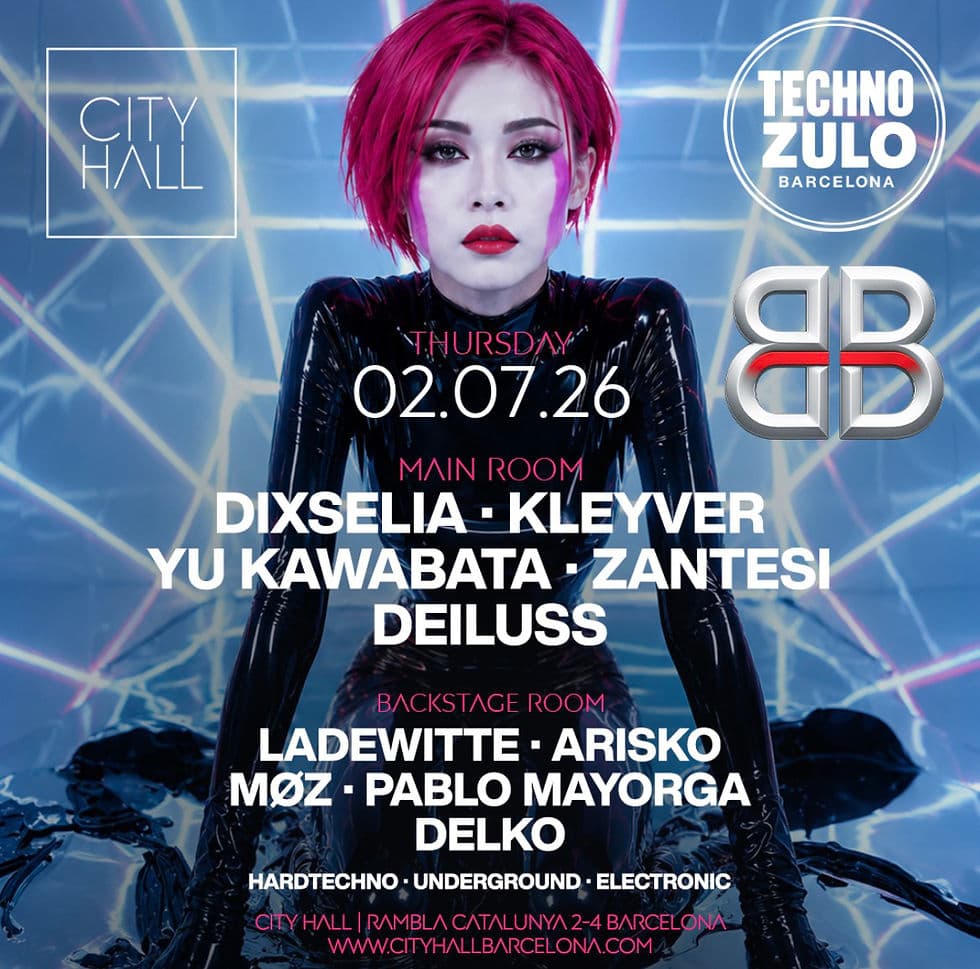 City Hall pres. BB x TECHNO ZULO II 2 ROOMS II Free Pass before 1:00 A.M.